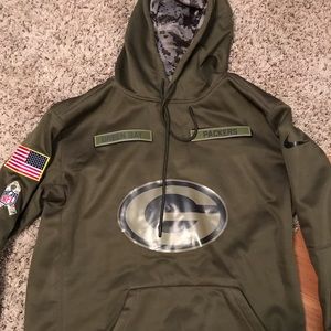 Nike salute to service Green Bay Packers hoodie